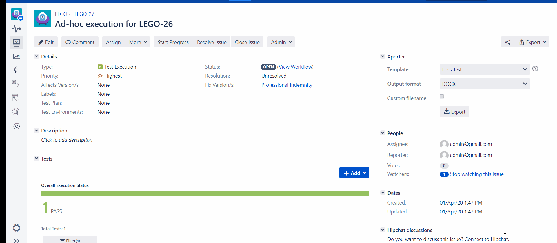[XRAY5579] Test Plan field in Test Execution does not filter correctly